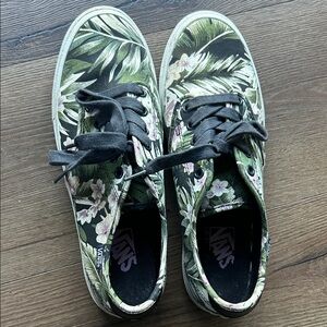 Vans Leafy Green Floral Sneakers